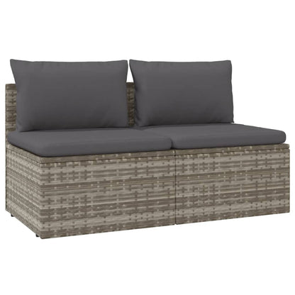 Midtermodul Til Havesofa Med Hynde 57x57x56 Cm Polyrattan