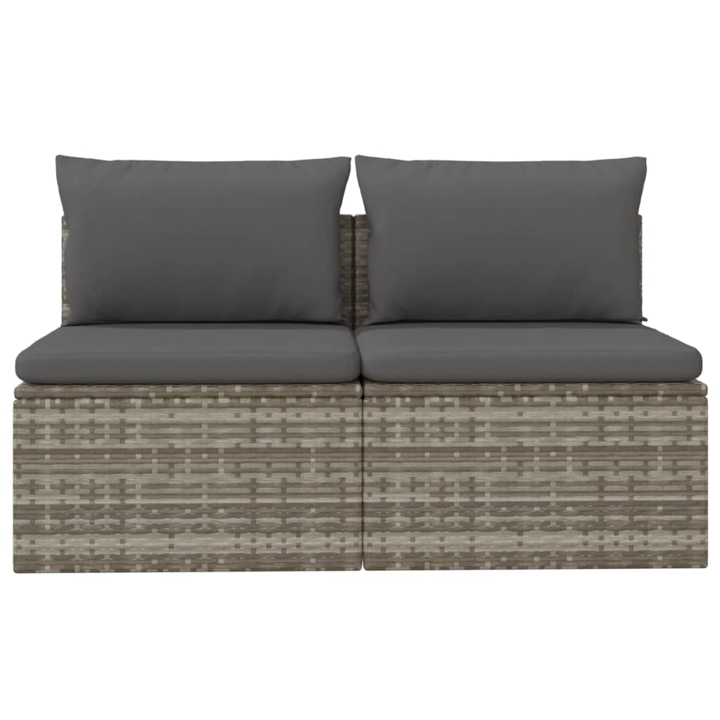 Midtermodul Til Havesofa Med Hynde 57x57x56 Cm Polyrattan