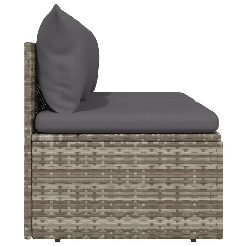 Midtermodul Til Havesofa Med Hynde 57x57x56 Cm Polyrattan