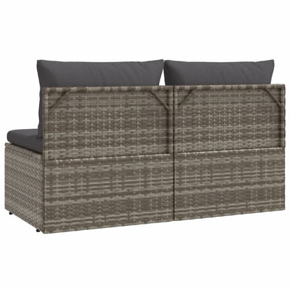 Midtermodul Til Havesofa Med Hynde 57x57x56 Cm Polyrattan