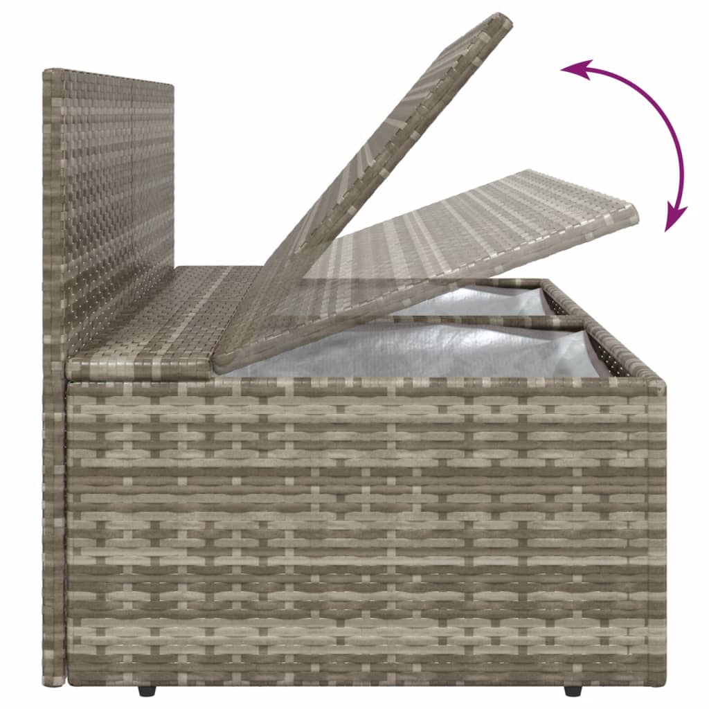 Midtermodul Til Havesofa Med Hynde 57x57x56 Cm Polyrattan
