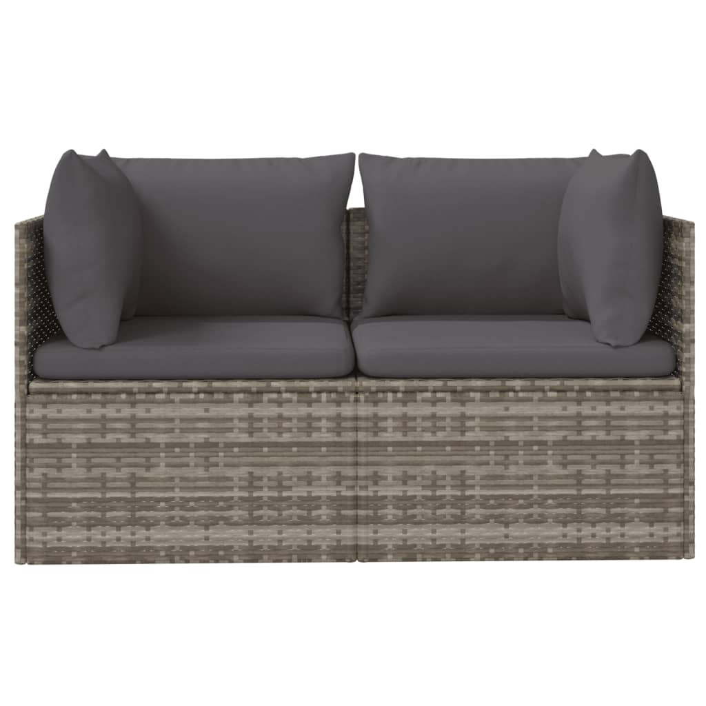 Hjørnemodul Til Havesofa Med Hynde 57x57x56 Cm Polyrattan