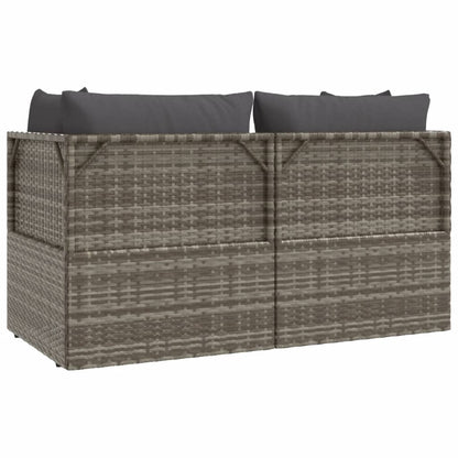 Hjørnemodul Til Havesofa Med Hynde 57x57x56 Cm Polyrattan