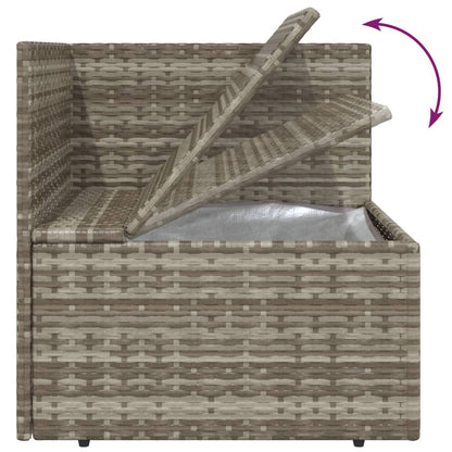 Midtermodul Til Havesofa Med Hynde 57x57x56 Cm Polyrattan Grå - Billede 9