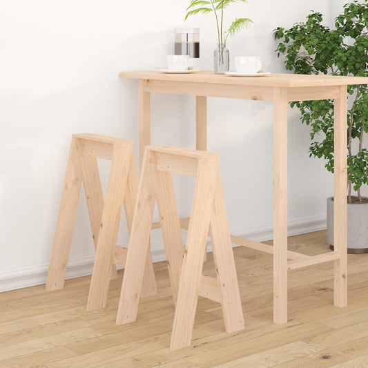 Taburetter 2 Stk. Massivt Fyrretræ