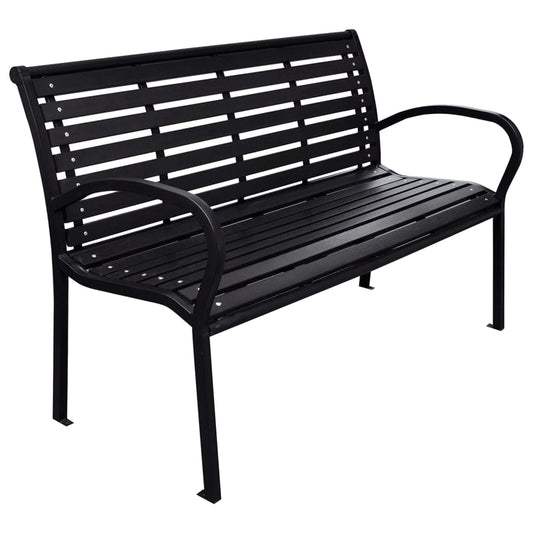Havebænk 116 Cm Stål Og Wpc
