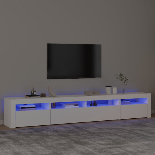 Tv-Skab Med Led-Lys 240X35X40 Cm