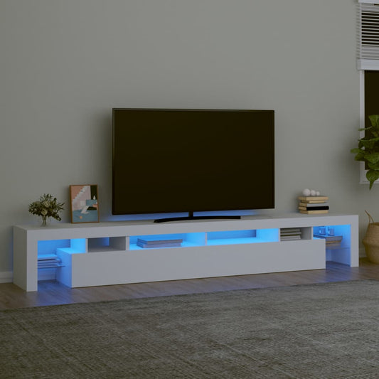 Tv-Skab Med Led-Lys 260X36,5X40 Cm