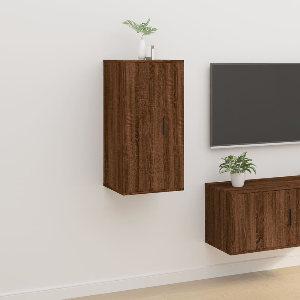 Væghængt TV-skab Egetræ - Variant 816679