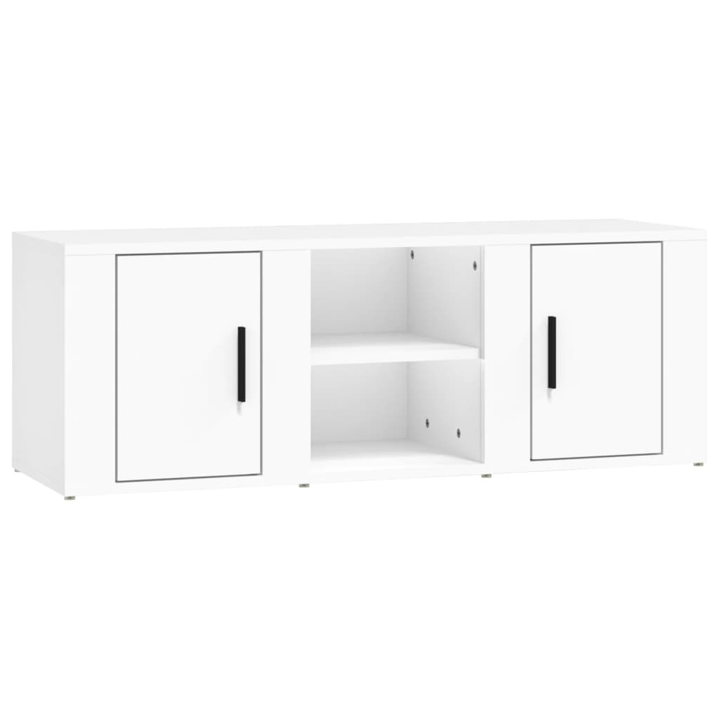 Tv-bord 100x31,5x35 Cm Konstrueret Træ - Billede 2