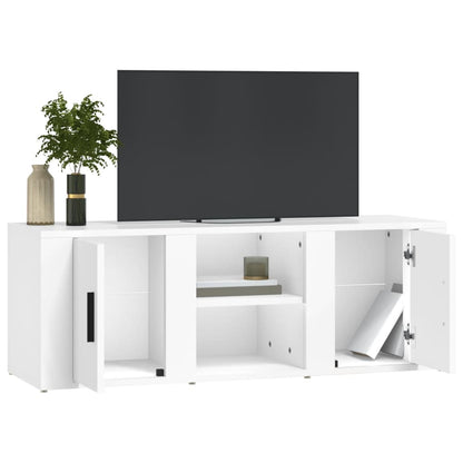 Tv-bord 100x31,5x35 Cm Konstrueret Træ - Billede 4