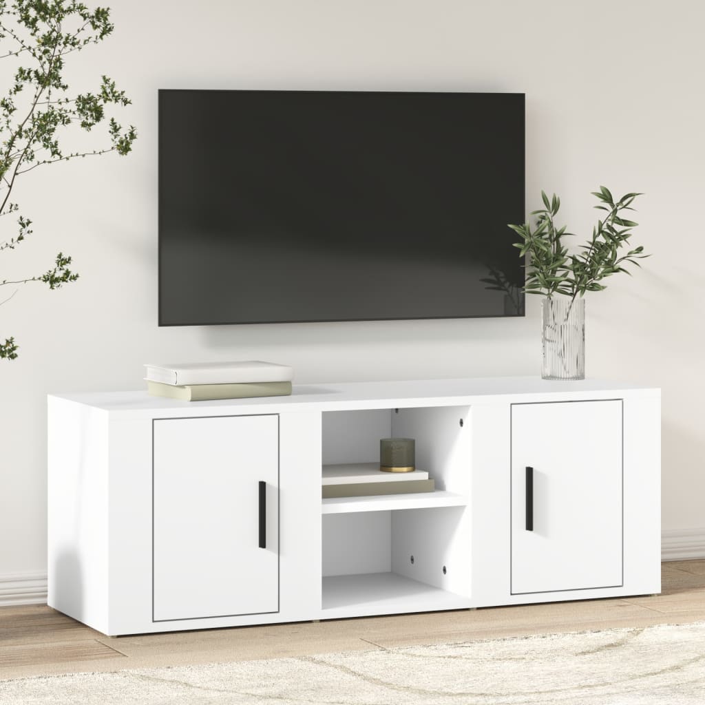 Tv-bord 100x31,5x35 Cm Konstrueret Træ - Hovedbillede