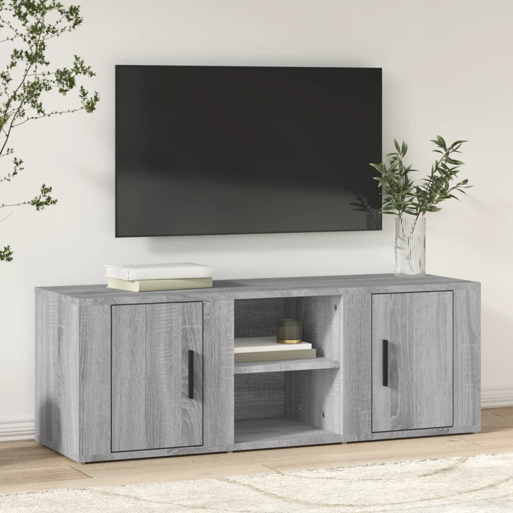 Tv-bord 100x31,5x35 Cm Konstrueret Træ