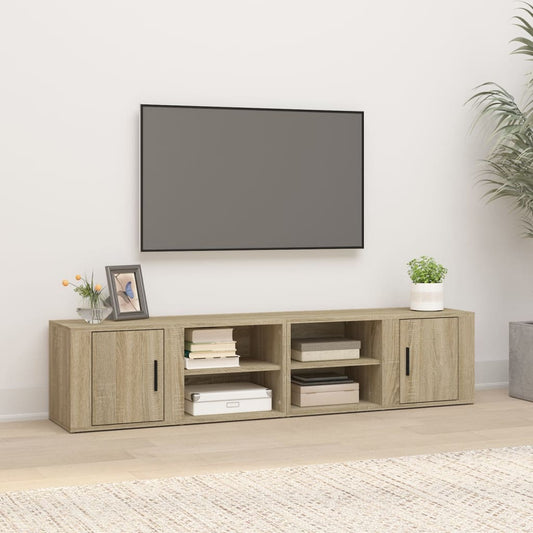 Tv-Borde 2 Stk. 80X31,5X36 Cm Konstrueret Træ