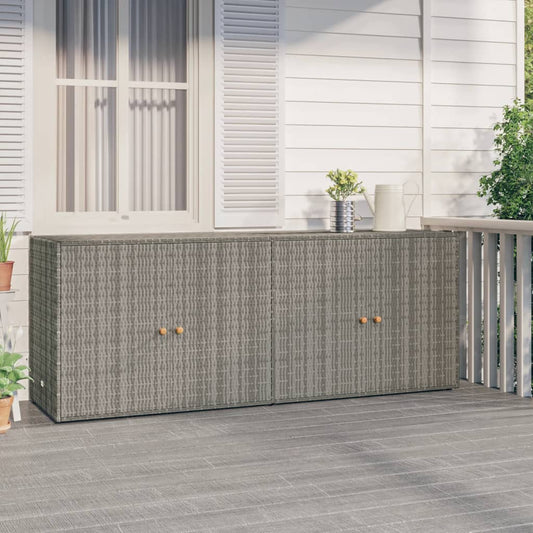 Opbevaringsskab Til Haven 198X55,5X80 Cm Polyrattan