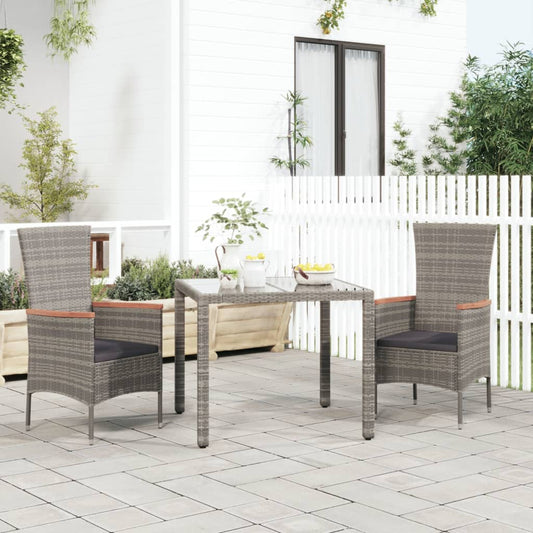 Havestole Med Hynder 2 Stk. Polyrattan