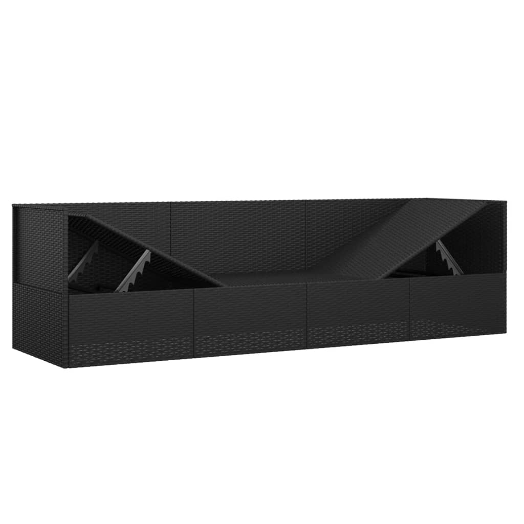 Udendørs Loungesofa Med Hynder Polyrattan - Billede 7
