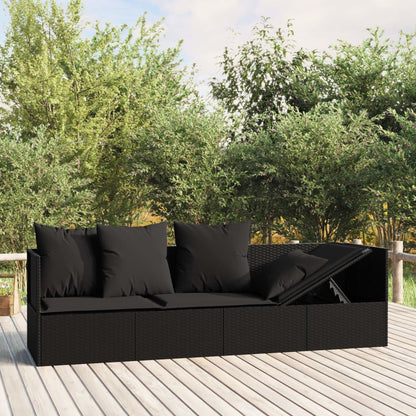 Udendørs Loungesofa Med Hynder Polyrattan - Variant 319565