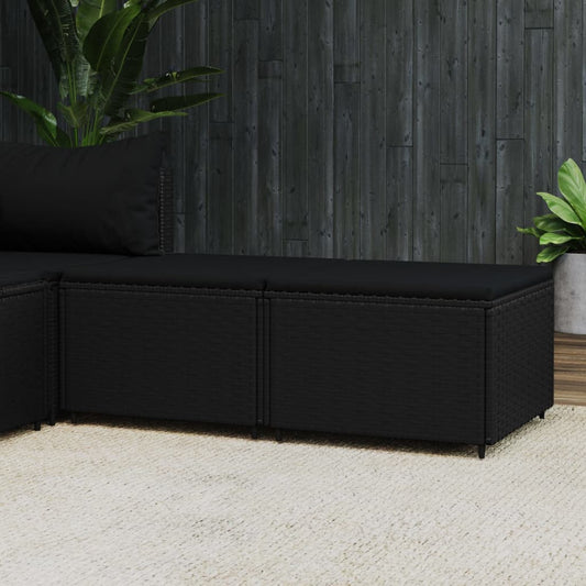 Fodskamler Til Have 2 Stk. Med Hynder Polyrattan
