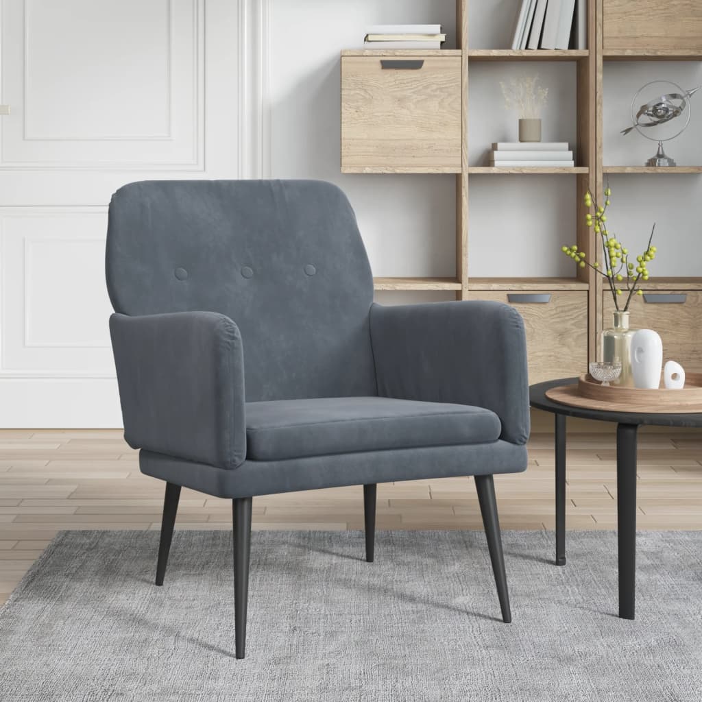 Lænestol 62x79x79 Cm Velour - Variant 351405