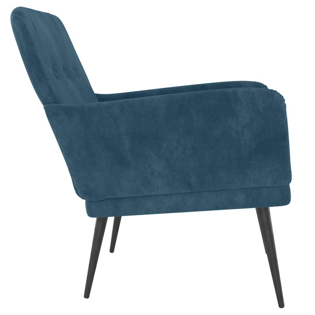 Lænestol 62x79x79 Cm Velour - Billede 5