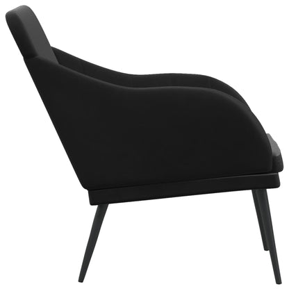 Bænk 110x76x80 Cm Velour Sort - Billede 4
