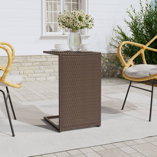 Sidebord 40X35X60 Cm C-Formet Polyrattan