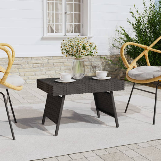 Foldbart Sidebord 60X40X38 Cm Polyrattan