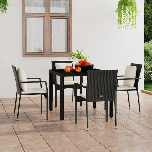 Havestole Med Hynder 4 Stk. Polyrattan