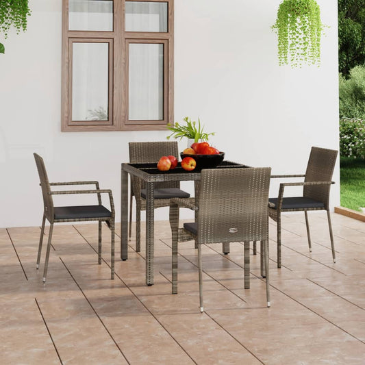 Havestole Med Hynder 4 Stk. Polyrattan