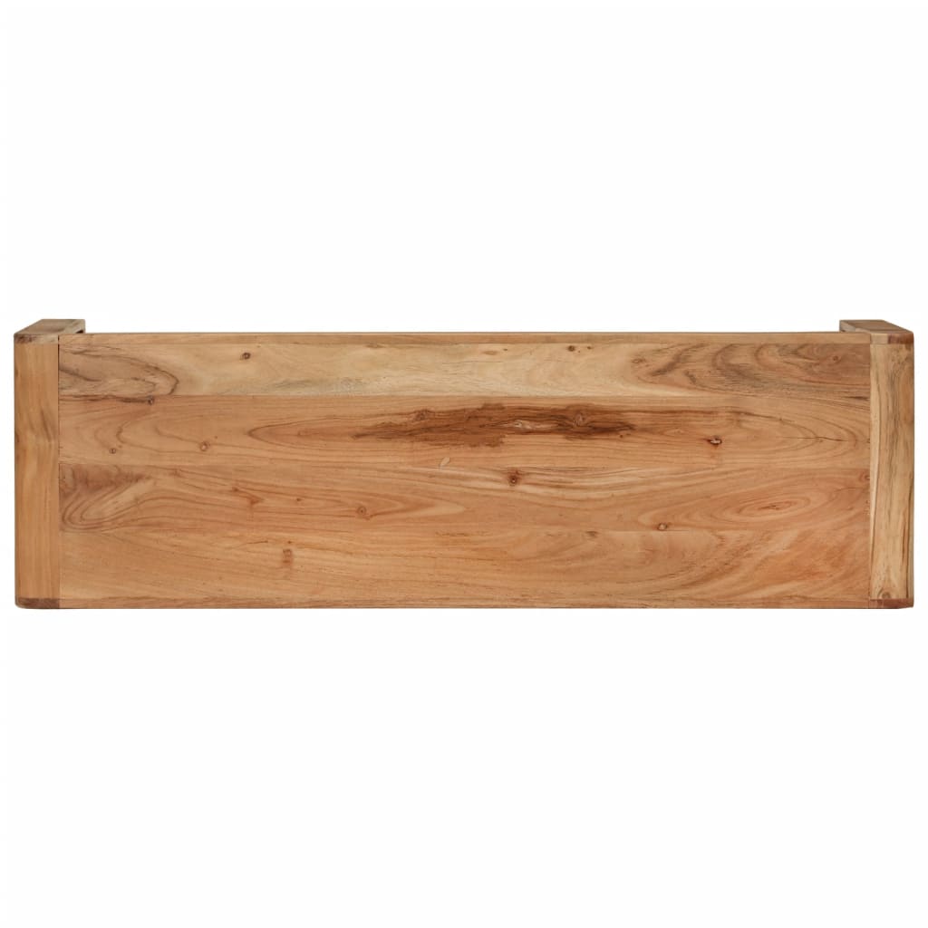 Tv-bord 110x33x33 Cm Massivt Akacietræ - Billede 4