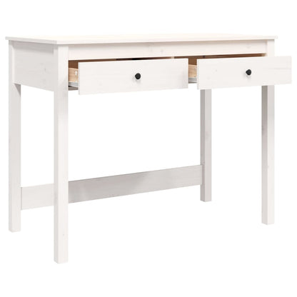 Skrivebord Med Skuffer 100X50X78 Cm Massivt Fyrretræ