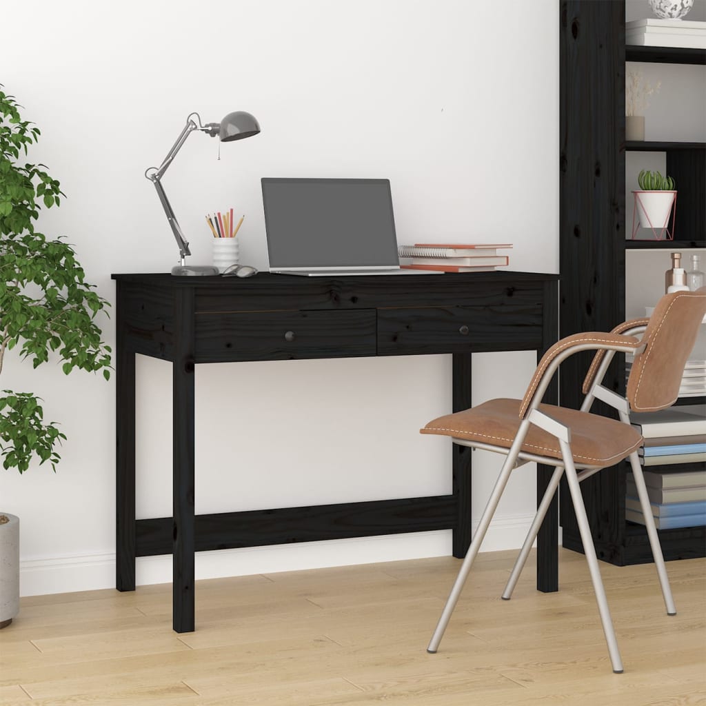 Skrivebord Med Skuffer 100X50X78 Cm Massivt Fyrretræ