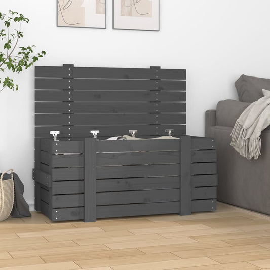 Opbevaringskasse 91X40,5X42 Cm Massivt Fyrretræ
