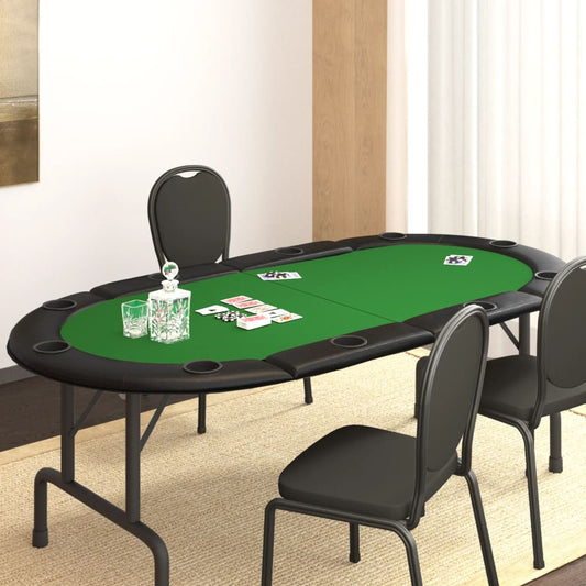 Foldbart Pokerbordplade 10 Pers. 208X106X3 Cm