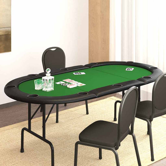Foldbart Pokerbord 10 Pers. 207X106X76 Cm