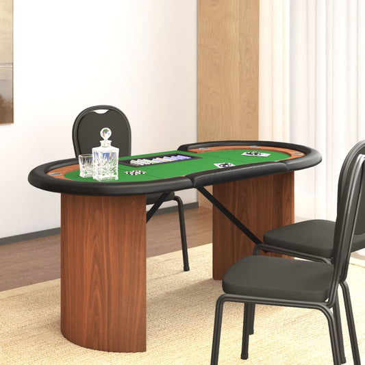 Pokerbord 10 Pers. 160X80X75 Cm Med Jetonbakke
