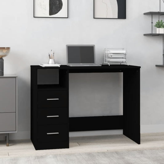 Skrivebord M. Hylder 102X50X76 Cm Konstrueret Træ