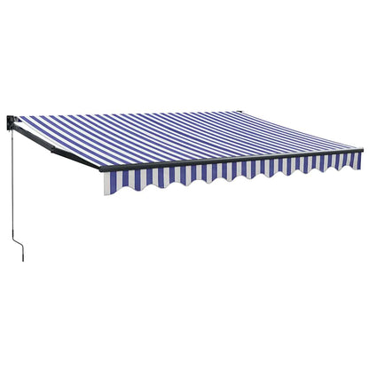 Manuel Markise Og Stribet 100% Polyester - Billede 2