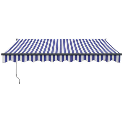 Manuel Markise Og Stribet 100% Polyester - Billede 3