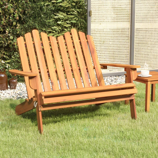 Adirondack-Havebænk 126 Cm Massivt Akacietræ