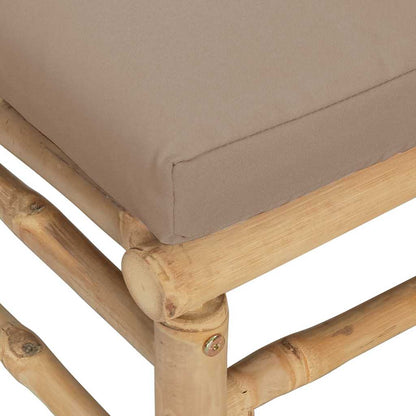 Hjørnemodul Til Havesofa Med Hynder Bambus