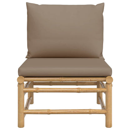 Midtermodul Til Havesofa Med Hynder Bambus