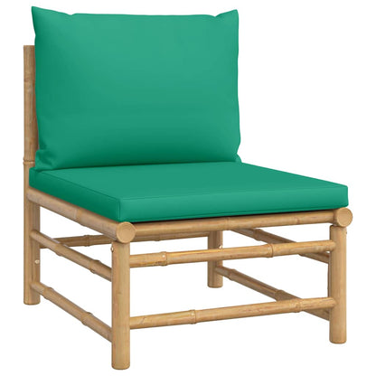 Midtermodul Til Havesofa Med Hynder Bambus