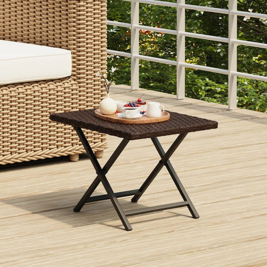 Foldbart Bord 45X35X32 Cm Polyrattan