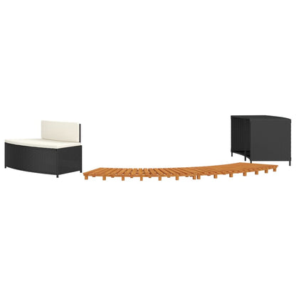 Spisebord Polyrattan Og Massivt Akacietræ