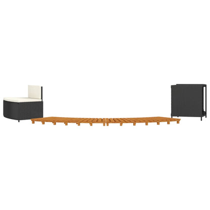 Spisebord Polyrattan Og Massivt Akacietræ