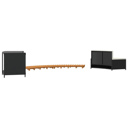 Spisebord Polyrattan Og Massivt Akacietræ