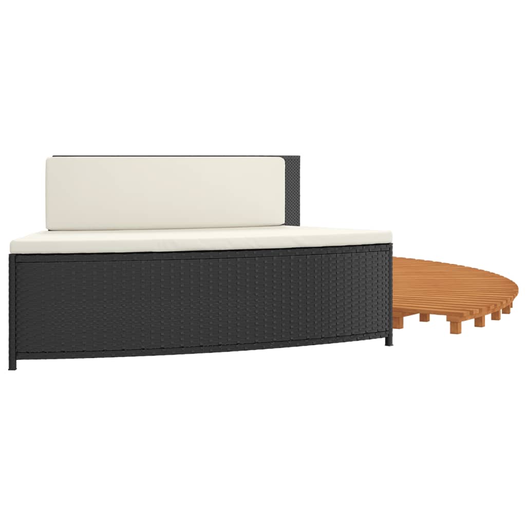 Spisebord Polyrattan Og Massivt Akacietræ