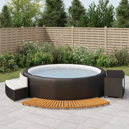 Spisebord Polyrattan Og Massivt Akacietræ